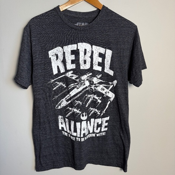 Star Wars Tops - Star Wars Women's REBEL Alliance T-Shirt Gray Size Medium‎
